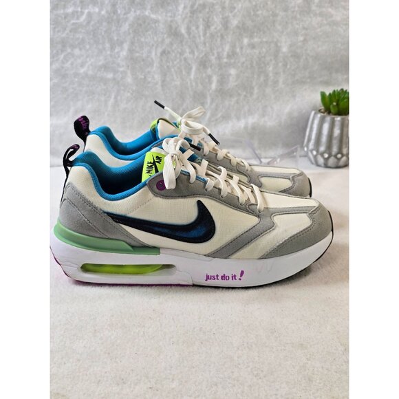 Nike Air Max Dawn GS Grade DX3772 100‎ Sneakers 6Y White/Blue/Gray Mesh & Suede - Picture 6 of 12